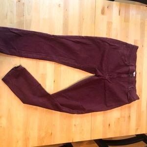 LOFT Burgundy Jeans